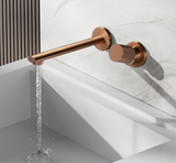 AuréliaLux Roségold – Luxus Unterputz Waschtischarmatur aus massivem Messing für moderne Badezimmer
