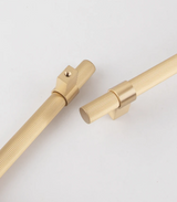 LineaLux Gold – Premium Möbelgriff aus Massivmessing in Antik & Gebürstetem Gold