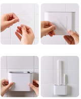 HYGIENEBÜRSTE KOMFORTFLEX – Silikon-Toilettenbürsten-Set mit Wandhalterung