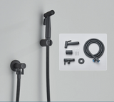 HygienoSprüh Wandbrause Schwarz – Edelstahl Handbrause-Set für WC und Badezimmer
