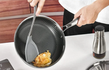 ProCook Edelstahlpfanne mit Honigwaben-Antihaft & Glasdeckel