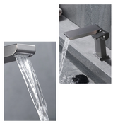 AquaLuxe Wasserfall-Standarmatur in Graphitgrau