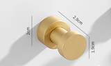 LumaFix Chrom Wandhaken – Selbstklebende Messinghaken