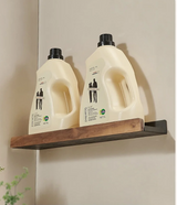 EcoWood Küchen-Wandregal – Holz-Metall Organizer ohne Bohren