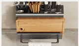 KüchenPro Wandhalter für Messer & Schneidebretter – Edelstahl