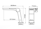AquaLuxe Wasserfall-Standarmatur in Graphitgrau