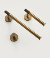 BronzeLine Badezimmer Set Messing – Antik Design Wandaccessoires | Handtuchhalter & Haken | Stilvolle Badorganisation