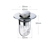 AquaGuard Universal-Abflussstopfen mit Pop-up-Filter