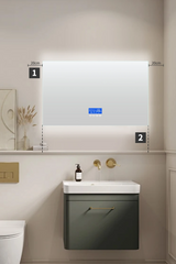 AquaLuxe XL LED-Badezimmerspiegel – 60 x 120 cm