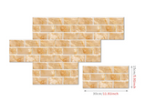 UrbanStone – 6-teiliges Selbstklebendes Vintage Ziegelmuster Wandsticker-Set