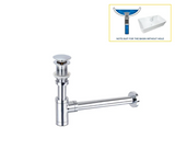 GeruchsBlock Messing-Ablaufgarnitur mit Druckverschluss und Siphon