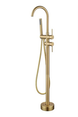 NoirVanta DuoFlow Standarmatur – Schwarzer Premium Boden-Wasserhahn