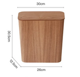 EcoWood Press-Abfalleimer – Stilvoller Holz-Mülleimer