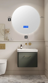 LumaClear Runder LED-Badezimmerspiegel 60 x 60 cm