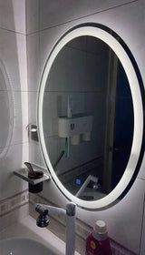 Eleganter LED-Wellness-Badezimmerspiegel | 65 x 85 cm | Touch-Bedienung & Antibeschlag